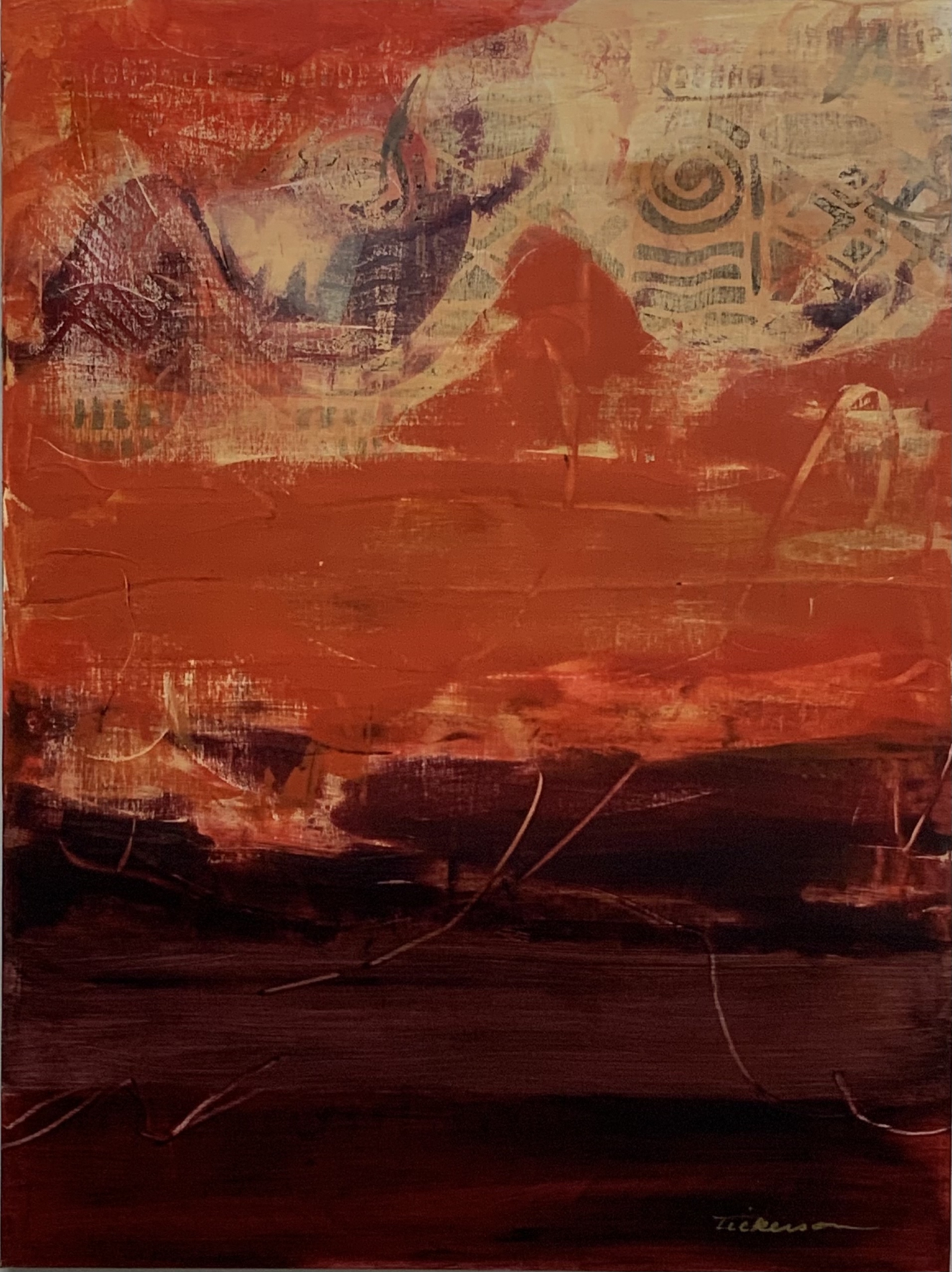 Click here to view The Sky Speaks to the Earth - SOLD by Carol Dickerson